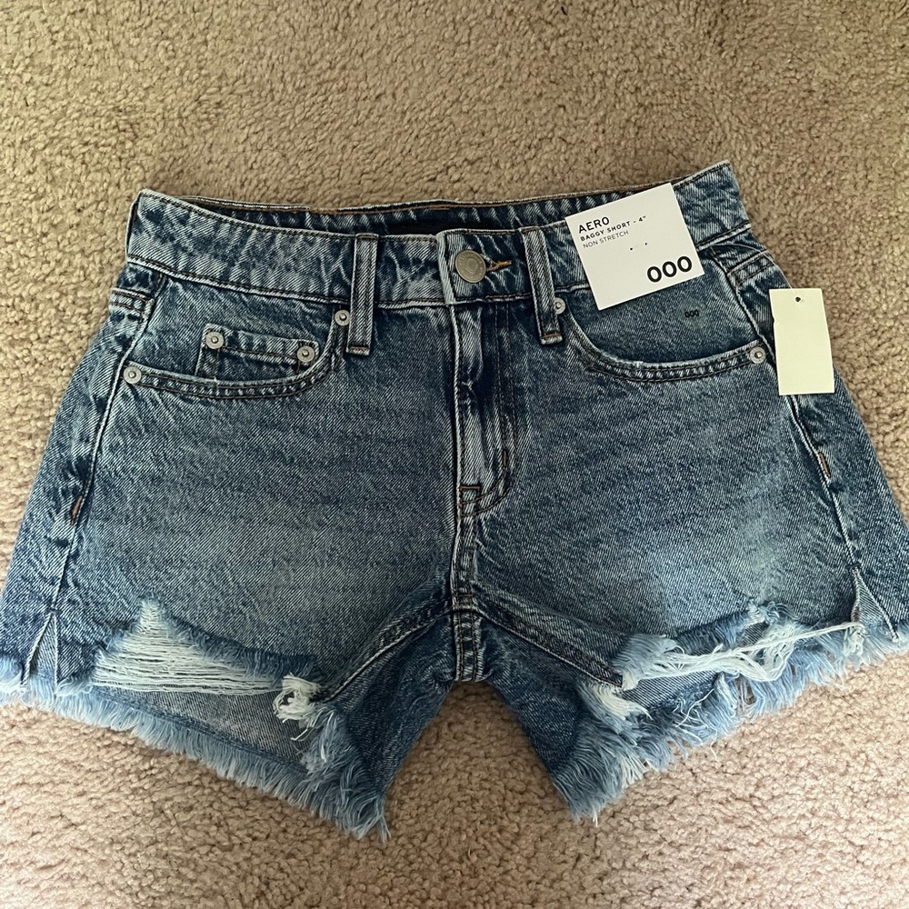Aero Women's Blue Denim Shorts